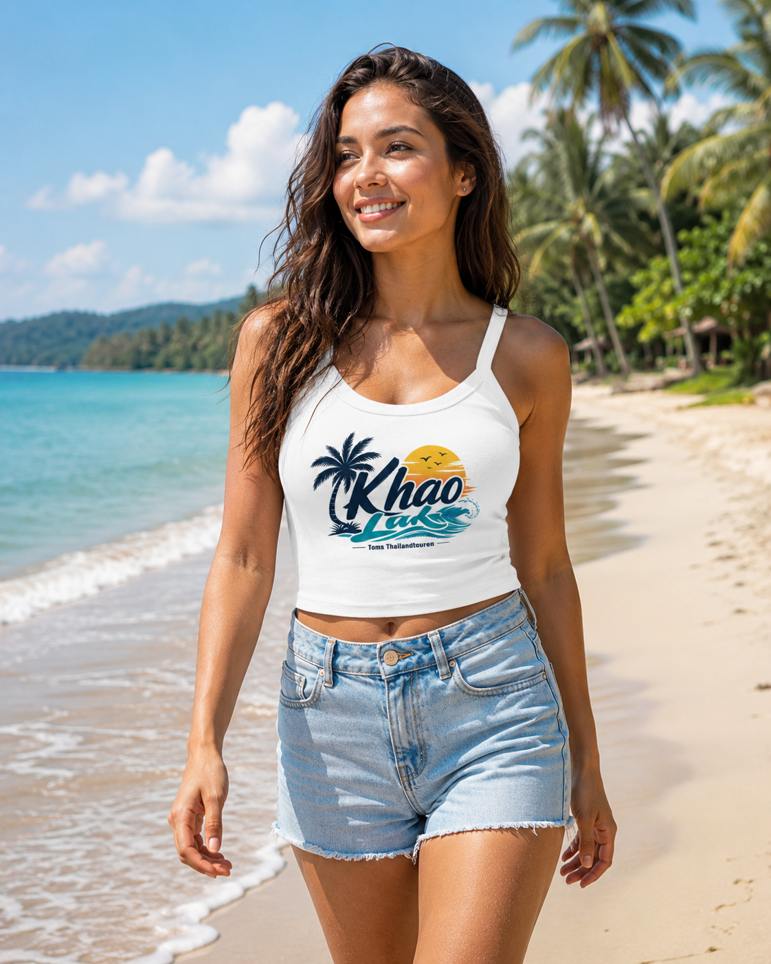 Damen Tanktop mit feiner Rippstruktur