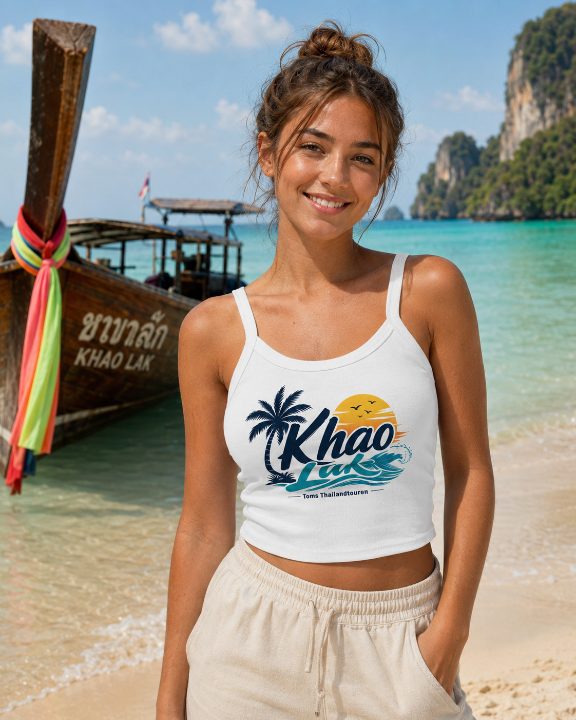 Damen Tanktop mit feiner Rippstruktur