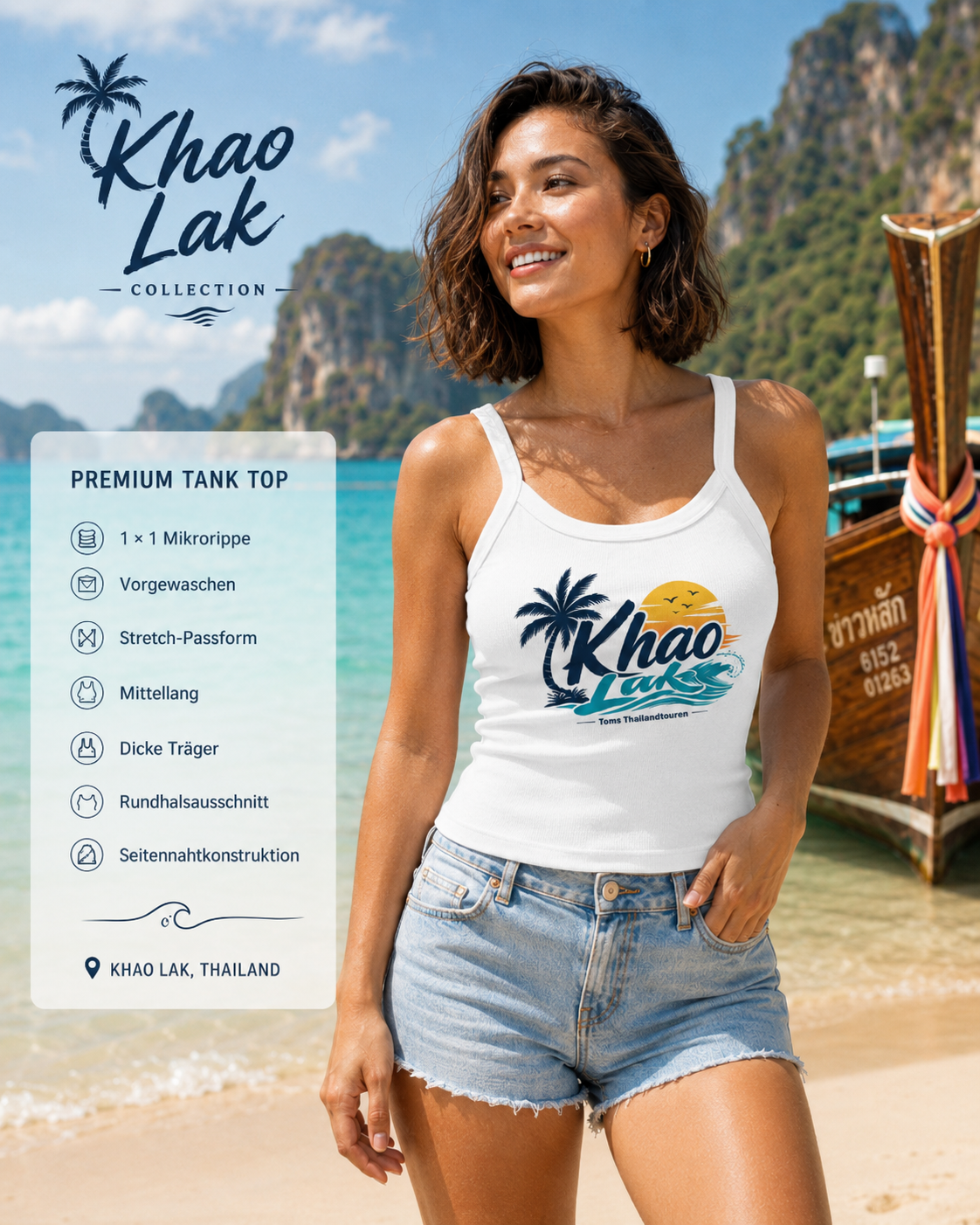 Damen Tanktop mit feiner Rippstruktur