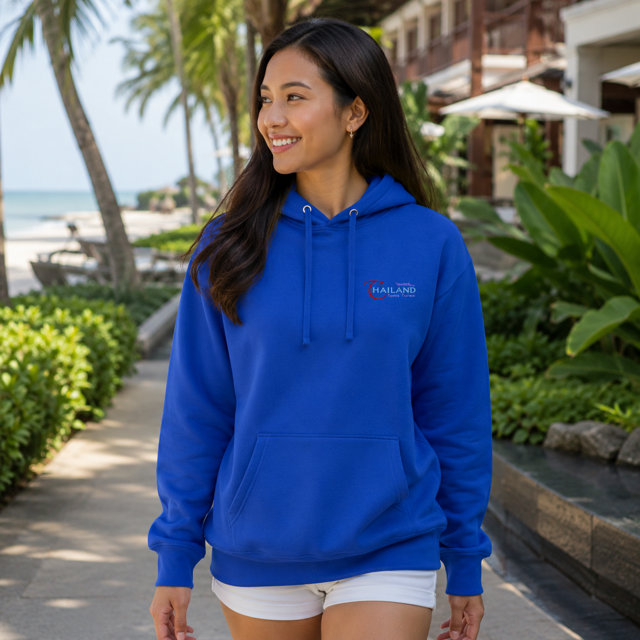 Unisex Premium-Hoodie mit gestickten Logo