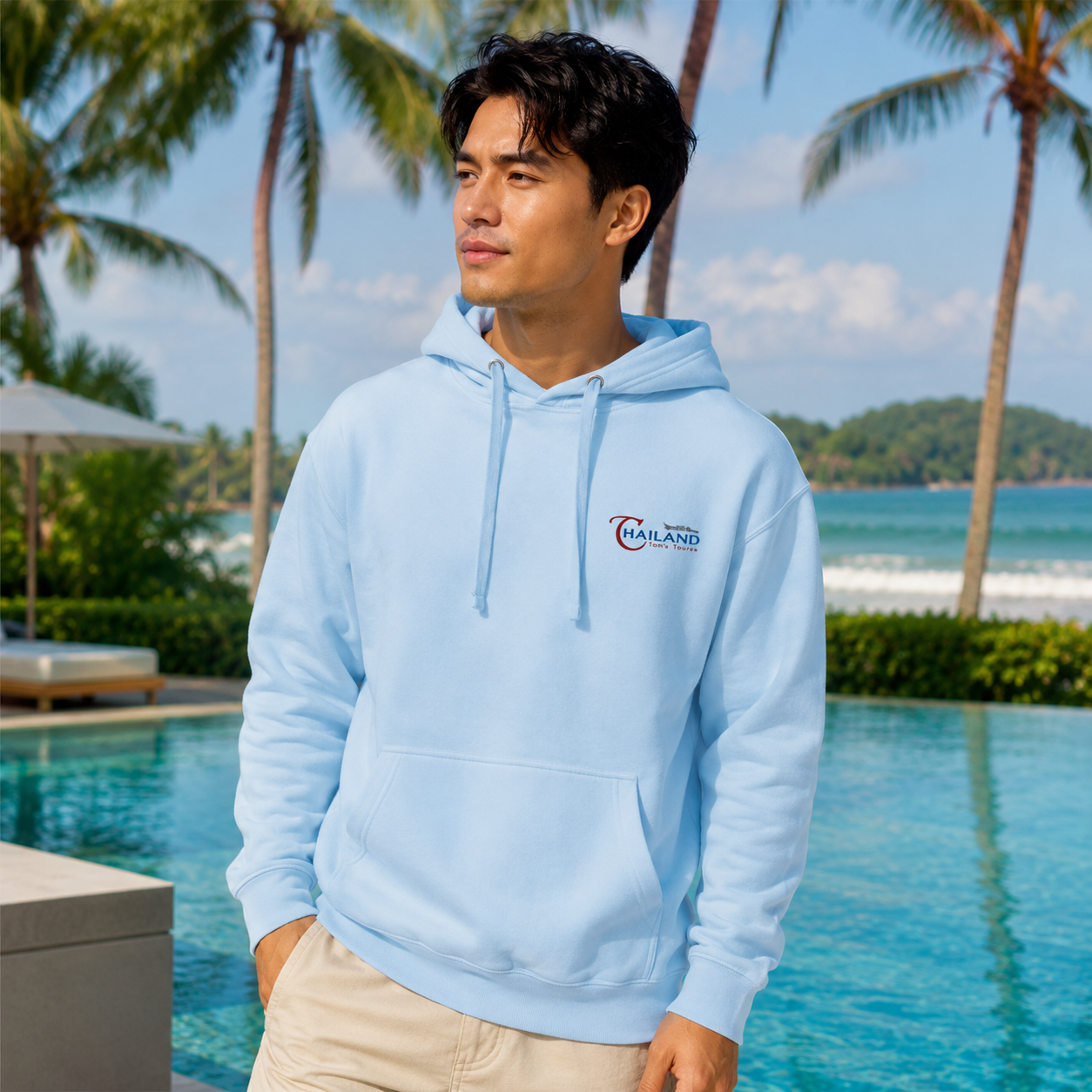 Unisex Premium-Hoodie mit gestickten Logo