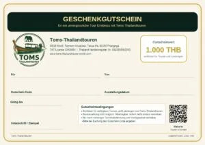 Tour Gutschein – 1.000 THB
