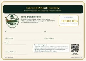 Tour Gutschein – 10.000 THB